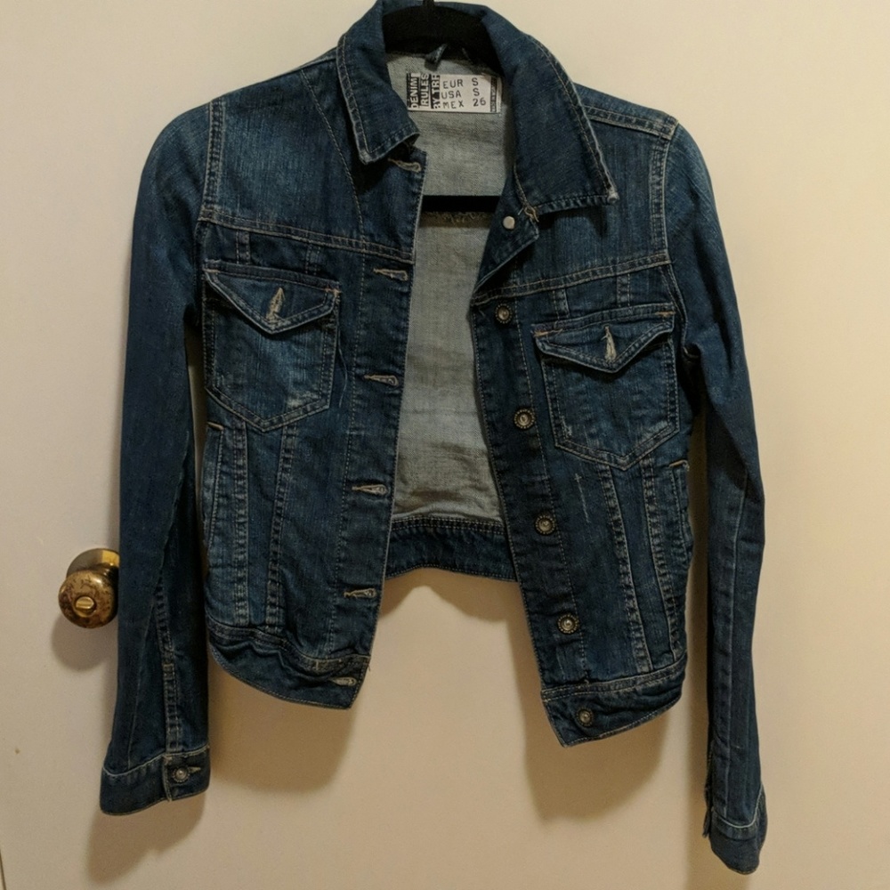 Zara fitted denim jacket